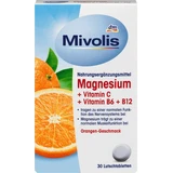 Магний + Витамин С+ Витамины В6 и В12 Mivolis Magnesium + Vitamin С + Vitamin В6 + В12 пастилки со вкусом апельсина, 30 шт.