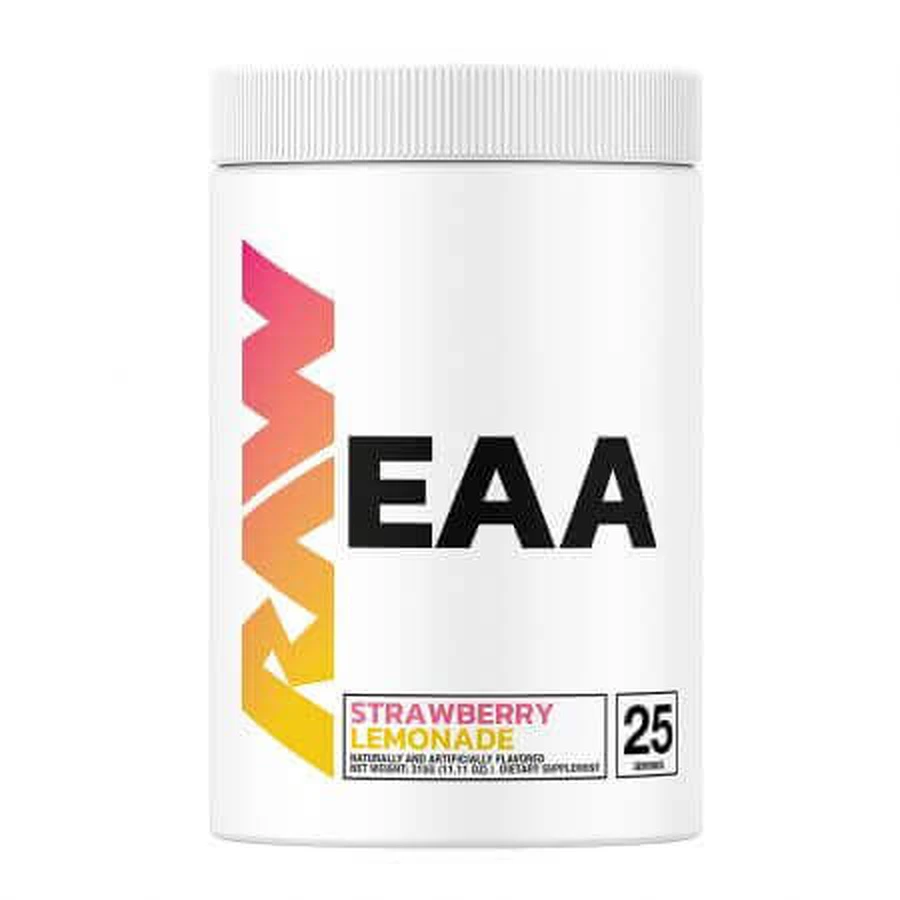 Незаменимые аминокислоты EAA Strawberry Lemonade, 315 г, Raw Nutrition: цены и характеристики