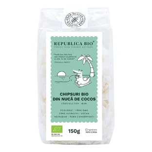 Органические безглютеновые кокосовые чипсы, 150 г, Organic Republic