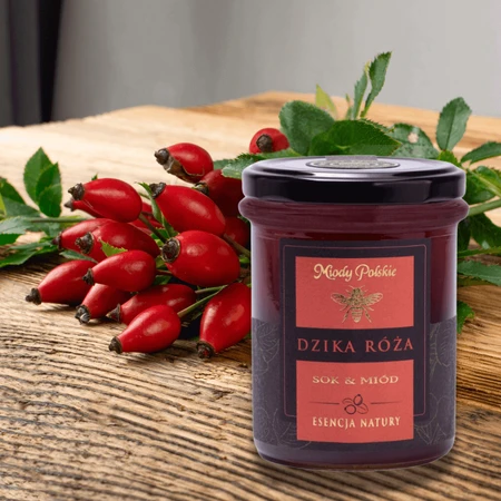 Польский мед Juice & Honey, дикая роза, 250 г: цены и характеристики
