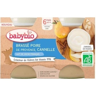 Babybio Brassé груша и сердечный напиток 2 x 130 г