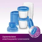 Avent, контейнеры для грудного молока, SCF618/10, 10 x 180 мл + адаптер для лактации, 2 штуки: цены и характеристики