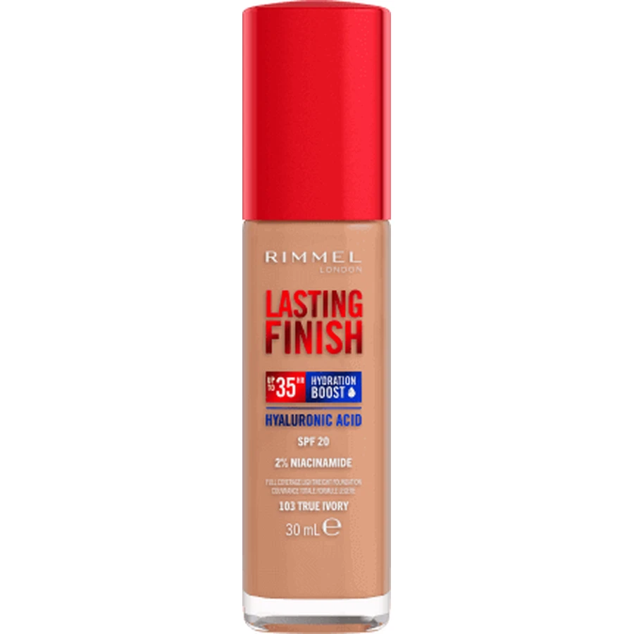 Rimmel London Lasting Finish 35H тональный крем 103 True Ivory, 1 шт.: цены и характеристики