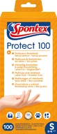 Рукавички одноразові Spontex Protect S 100 шт