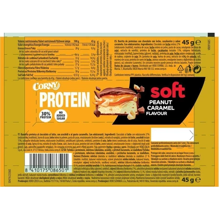 Corny Protein SOFT Протеиновый батончик Araides-Caramel 45 г: цены и характеристики