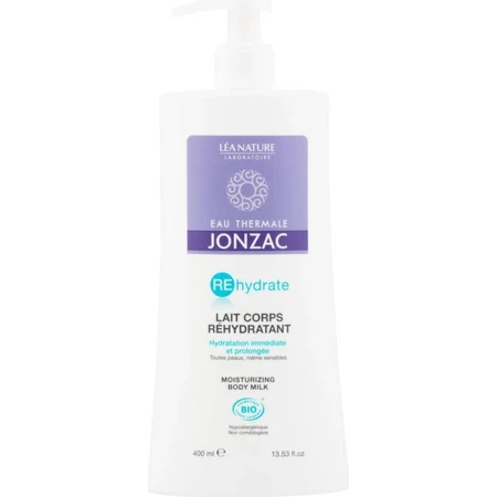 JONZAC Rehydrate Зволожуюче молочко для тіла BIO з помпою 1×400 мл, зволожуюче молочко для тіла: ціни та характеристики
