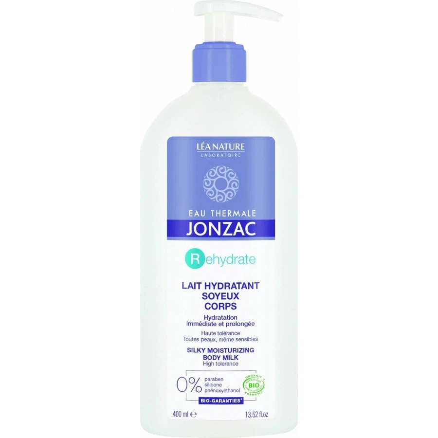 JONZAC Rehydrate Зволожуюче молочко для тіла BIO з помпою 1×400 мл, зволожуюче молочко для тіла: ціни та характеристики