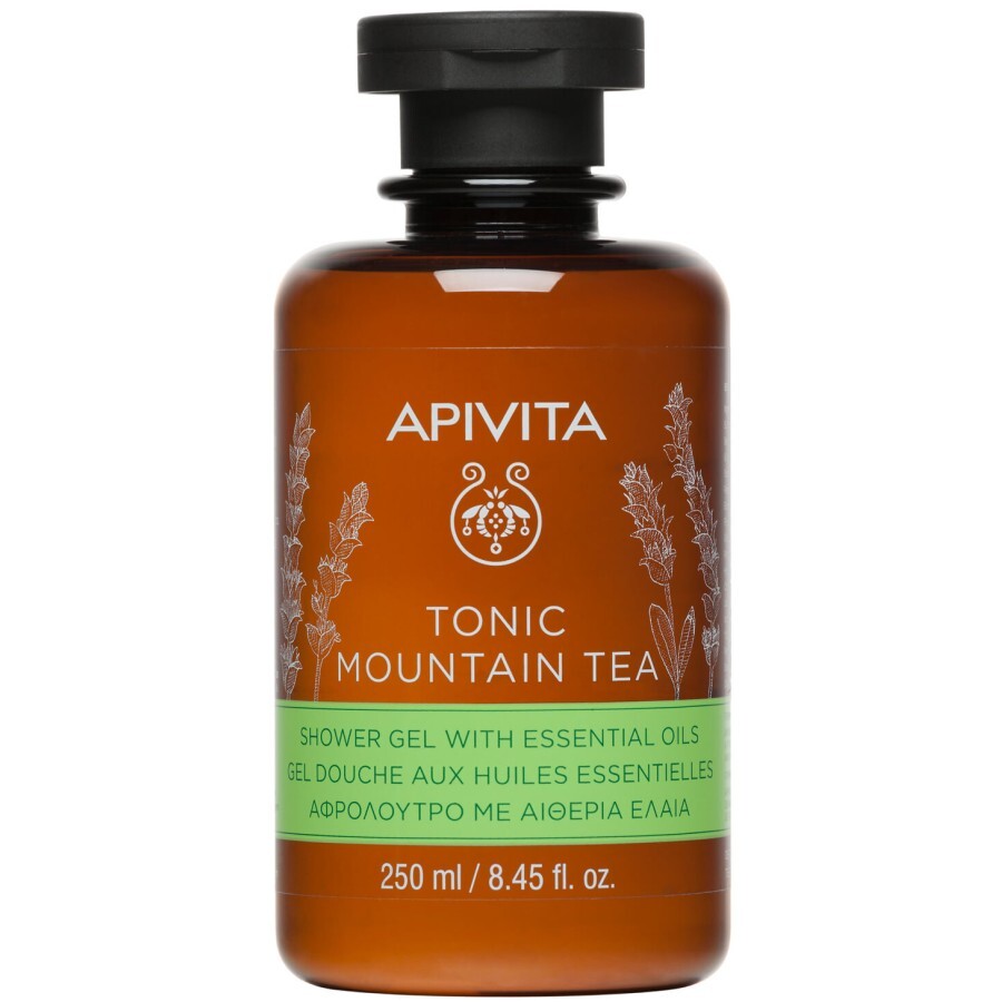 Гель для душу Apivita Гірський чай тонізуючий з ефірними маслами, 250 мл: ціни та характеристики