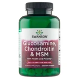Swanson Glucosamine Chondroitin & MSM, глюкозамин, хондроитин и MSM, 360 мини-таблеток