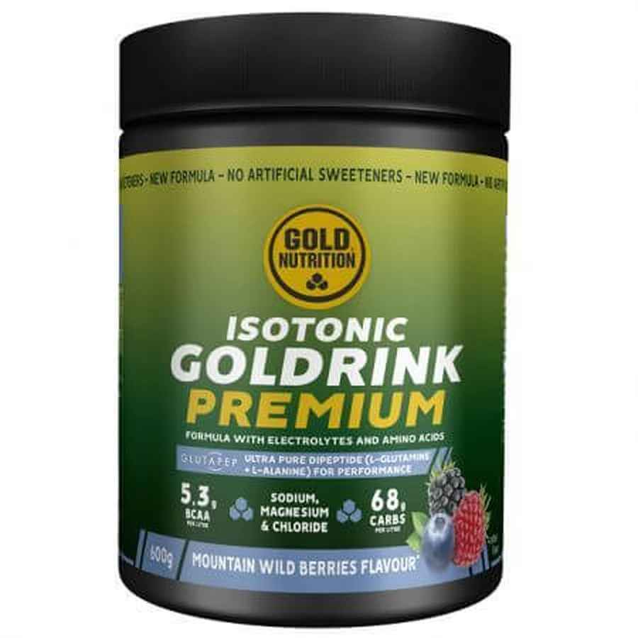 Изотонический напиток с ягодным вкусом Isotonic Gold Drink Premium, 600 г, Gold Nutrition: цены и характеристики