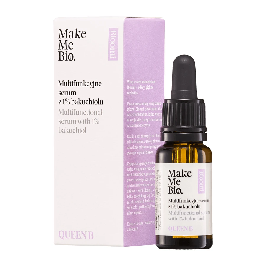 Make Me Bio Bloomie Queen B, багатофункціональна сироватка з 1% бакухіолу, 15 мл: ціни та характеристики