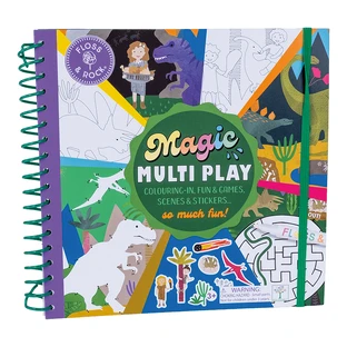Багаторазова книжка-розвивалка Magic Multi Play Dino, 3 роки+, Floss & Rock