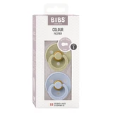 Нагрудники Цветные, пустышка, резина, okrgy, размер 1, Khaki & Dusty Blue, с рождения, 2 штуки
