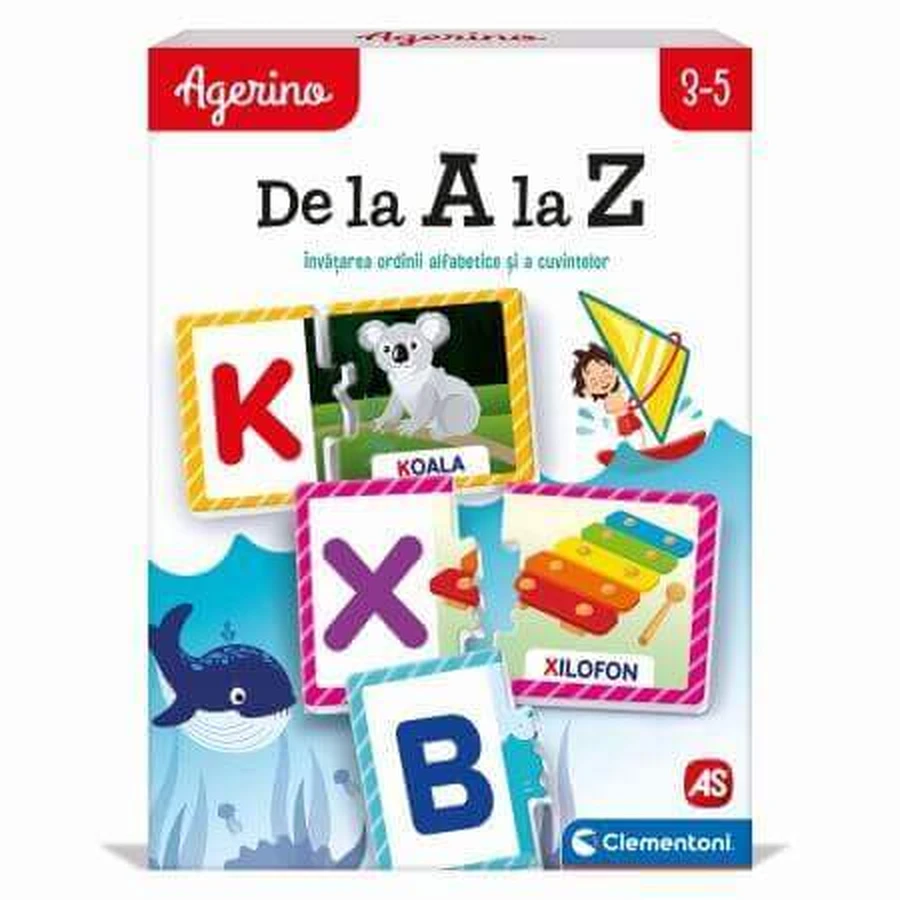 Обучающая игра Agerino от А до Я, 3 года+, Clementoni: цены и характеристики