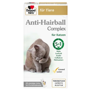 Кормова добавка для кішок Doppelherz Pets Anti Hairball Complex, пакетик, 25 шт.