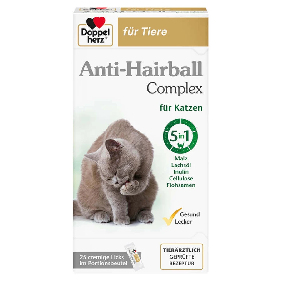 Кормова добавка для кішок Doppelherz Pets Anti Hairball Complex, пакетик, 25 шт.: ціни та характеристики