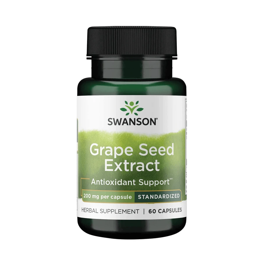 Swanson Экстракт виноградных косточек MegaNatural Gold, экстракт виноградных косточек, 60 капсул: цены и характеристики