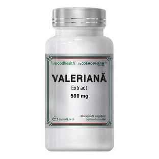 Валериана Экстра, 500 мг, 30 капсул, Cosmo Pharm