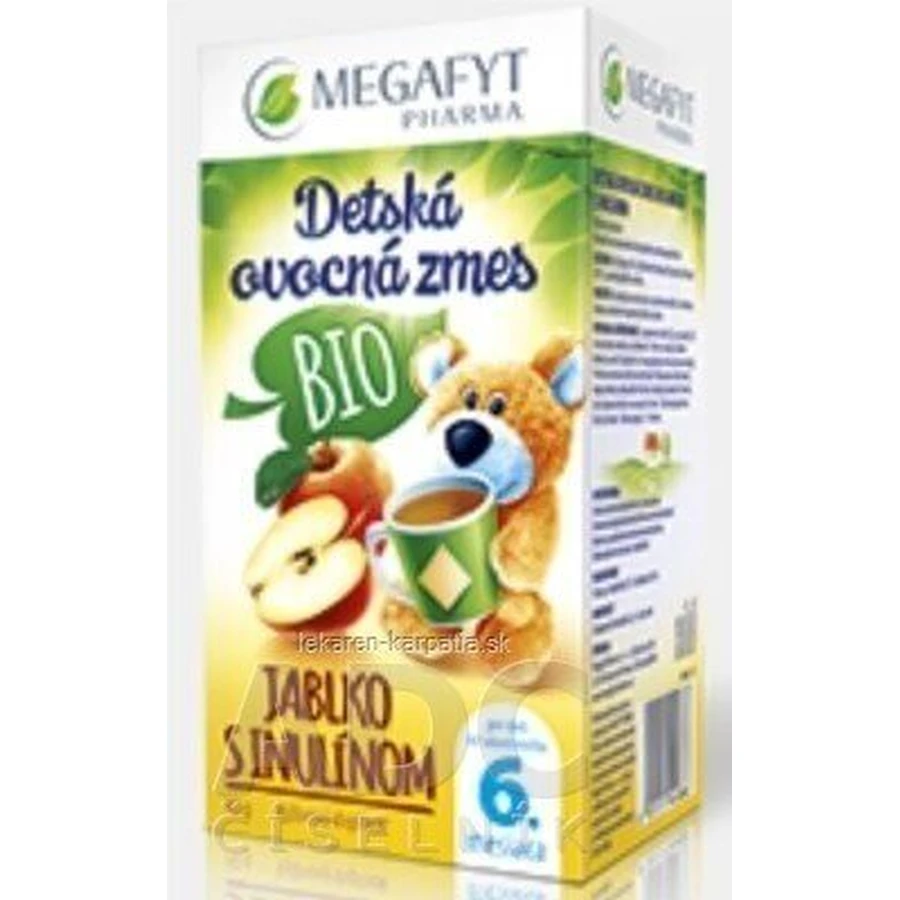МЕГАФИТ Дитяча фруктова суміш БІО ЯБЛУКО З ІНУЛІНОМ 1×40 г (20×2 г), фруктовий чай для дітей: ціни та характеристики