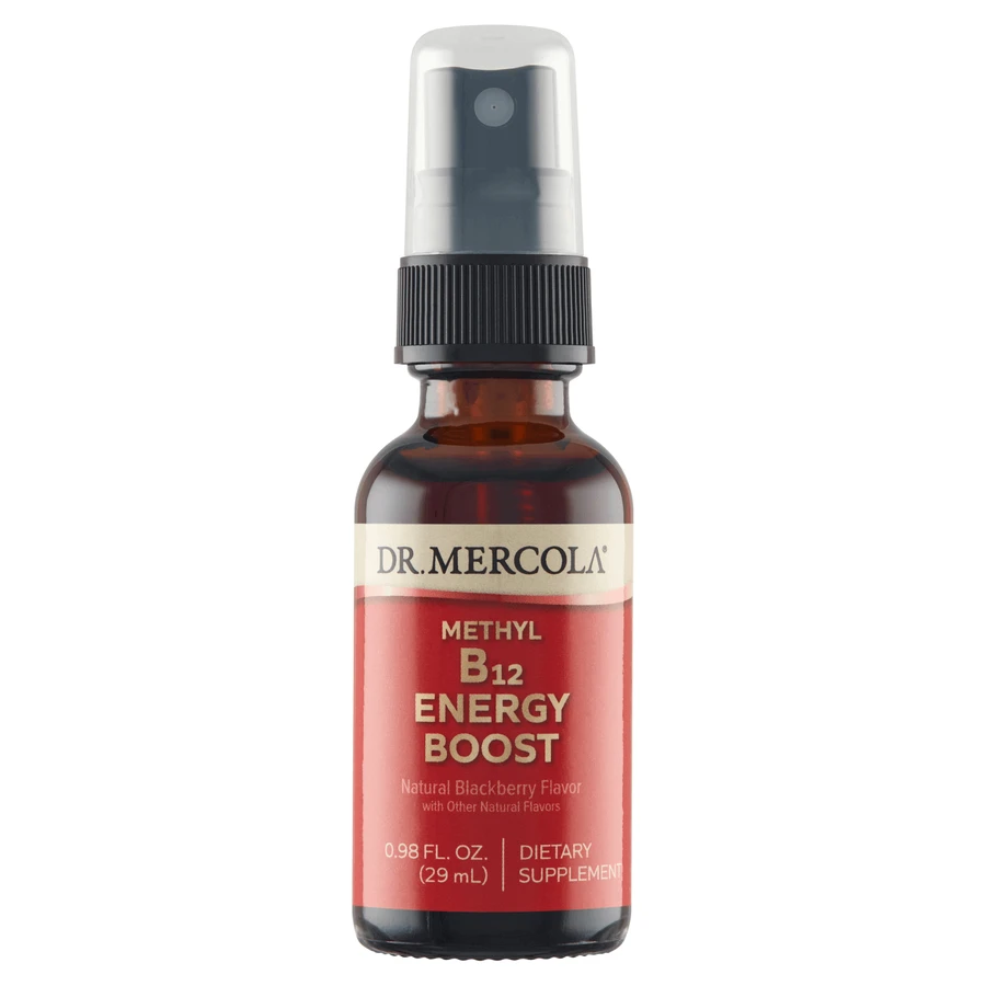 Dr. Mercola Methyl B12 Energy Booster, спрей, вкус Jeyn, 29 мл: цены и характеристики