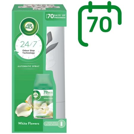 Автоматический диффузор Airwick Freshmatic White с белыми цветами фрезии 250 мл картридж: цены и характеристики