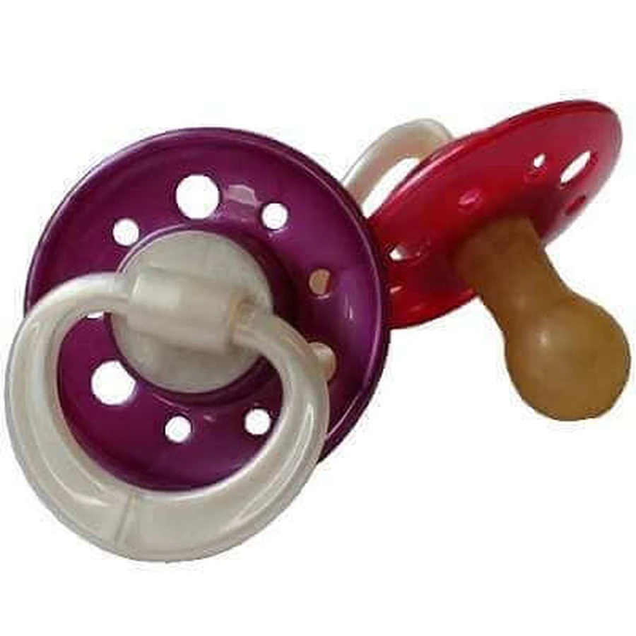 Розовая латексная пустышка Cherry Girl, 0-6 месяцев, 2 штуки, Nip: цены и характеристики