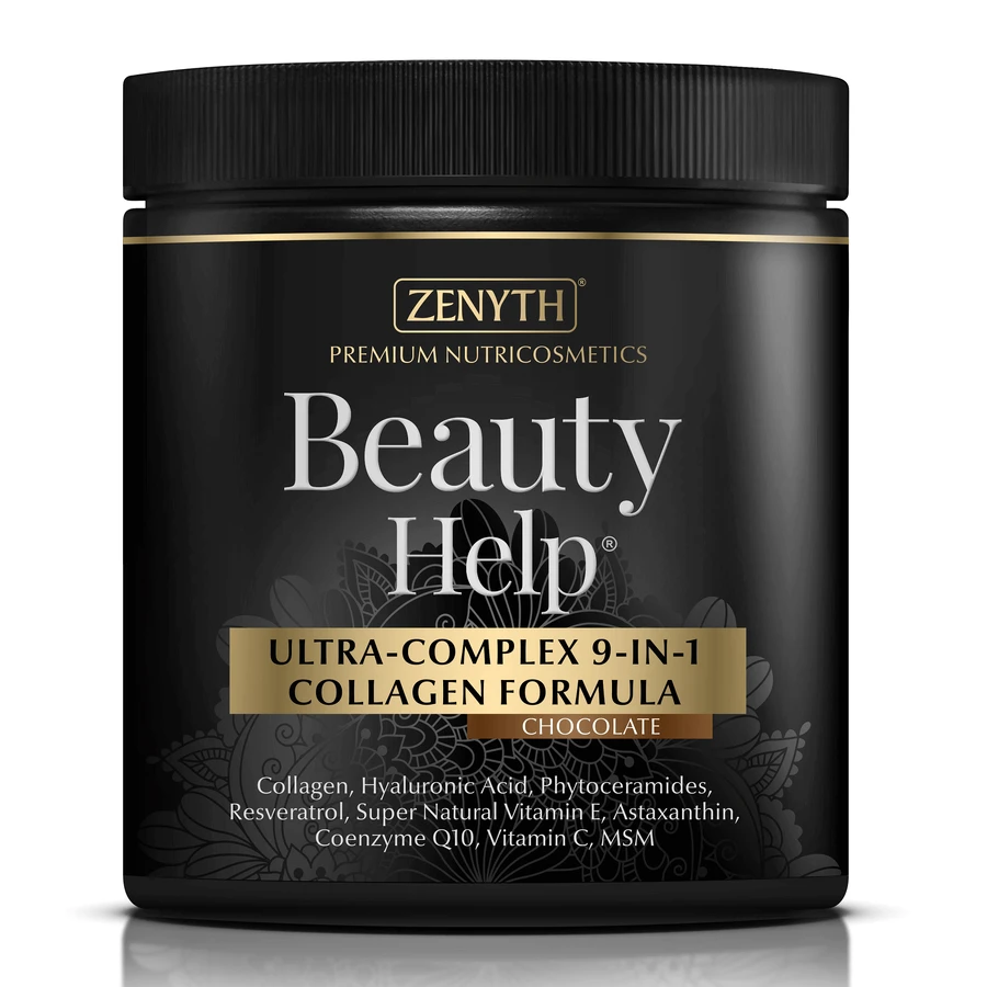 Ультракомплексна колагенова формула Zenyth Beauty Help 9 в 1 зі смаком шоколаду, 300 г: ціни та характеристики