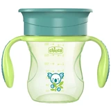 Кружка Chicco Perfect 360 з ручками зелена 12м+ 200 мл