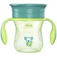 Кружка Chicco Perfect 360 з ручками зелена 12м+ 200 мл