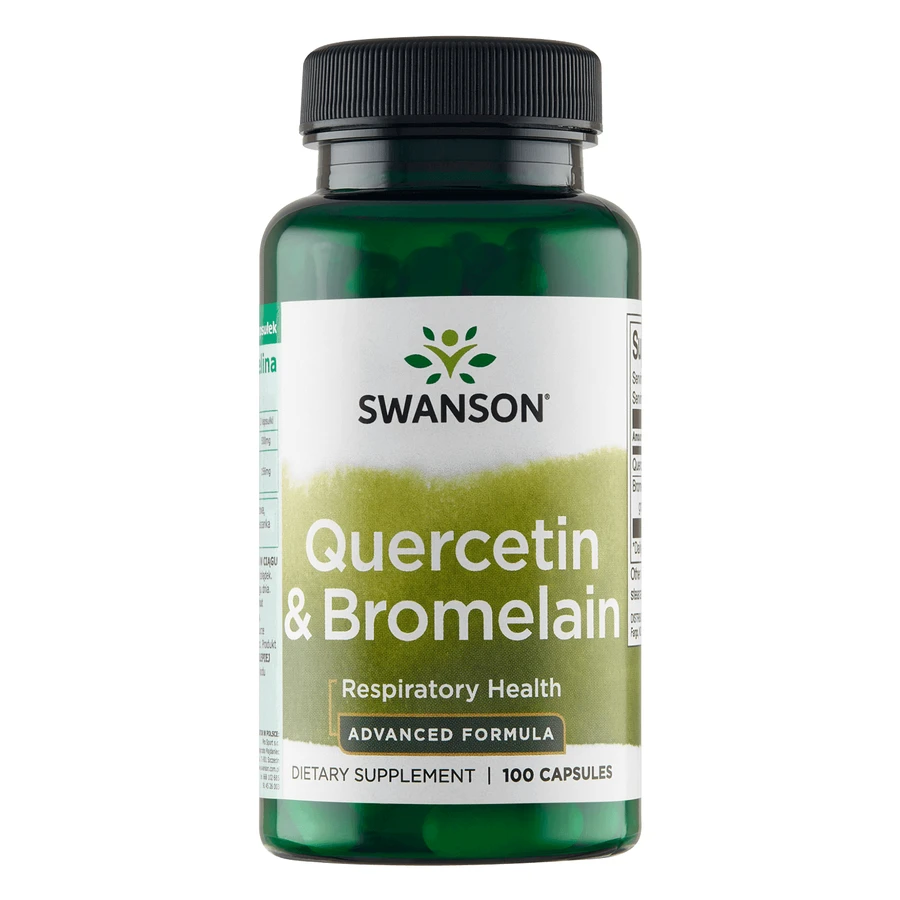 Swanson Quercetin & Bromelain, кверцетин та бромелайн, 100 капсул: ціни та характеристики