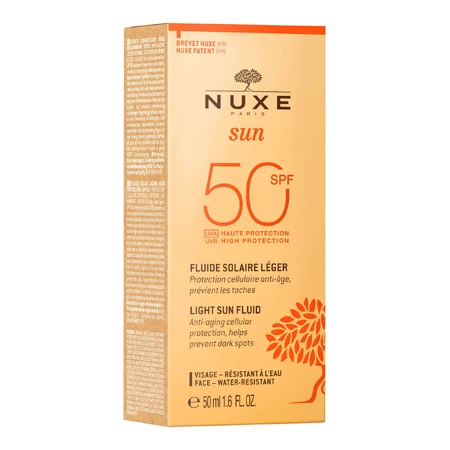 Nuxe Sun, легкий крем з високим ступенем захисту SPF 50, для нормальної та комбінованої шкіри, 50 мл: ціни та характеристики