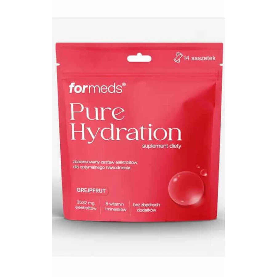 Электролиты Pure Hydration со вкусом грейпфрута 14 пакетиков Formeds: цены и характеристики