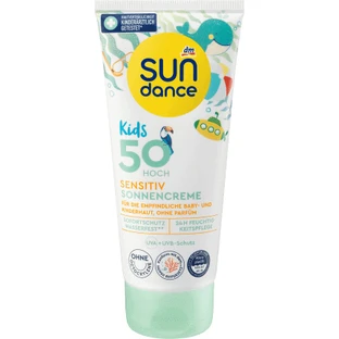Солнцезащитный крем Sundance SPF 50 для детей с чувствительной кожей, 100 мл
