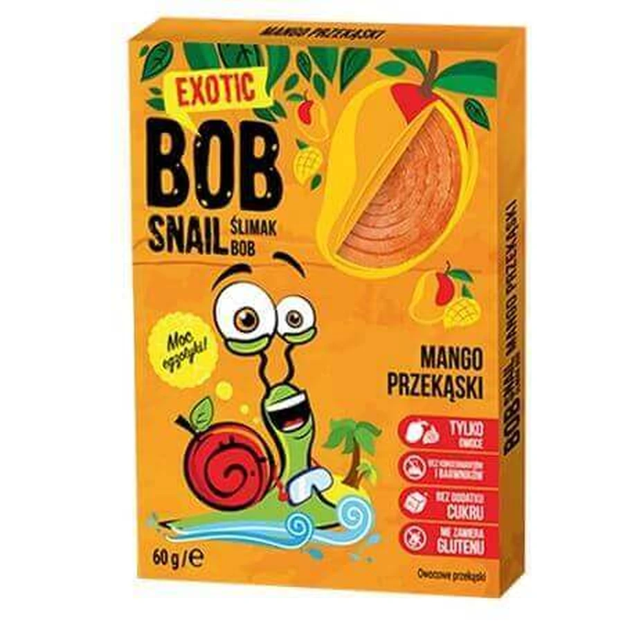 Рулет з натурального манго, 60 г, Bob Snail: ціни та характеристики