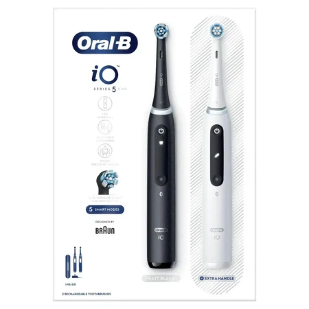 Электрическая зубная щетка Oral B iO Series 5 Duo Black&White 1×1, электрическая зубная щетка: цены и характеристики