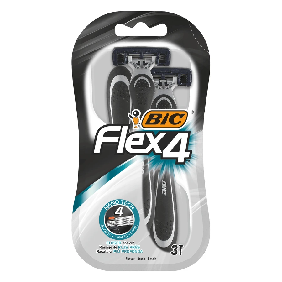 BIC Flex 4, бритва чоловіча, 4 леза, 3 штуки: ціни та характеристики