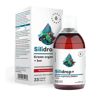 Aura Herbals Silidrop+, органический кремний (MMST) + бор, 500 мл