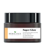 Крем-гель Super Glow Brightening с аскорбиновой кислотой 5% + феруловой кислотой 1%, против морщин, против пигментных пятен, Bio Balance, 50 мл
