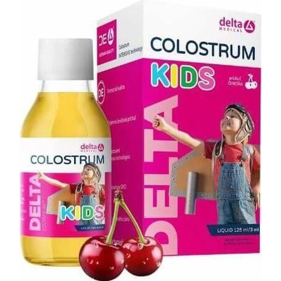 DELTA COLOSTRUM KIDS Вишня рідина 125мл 1×125 мл: ціни та характеристики