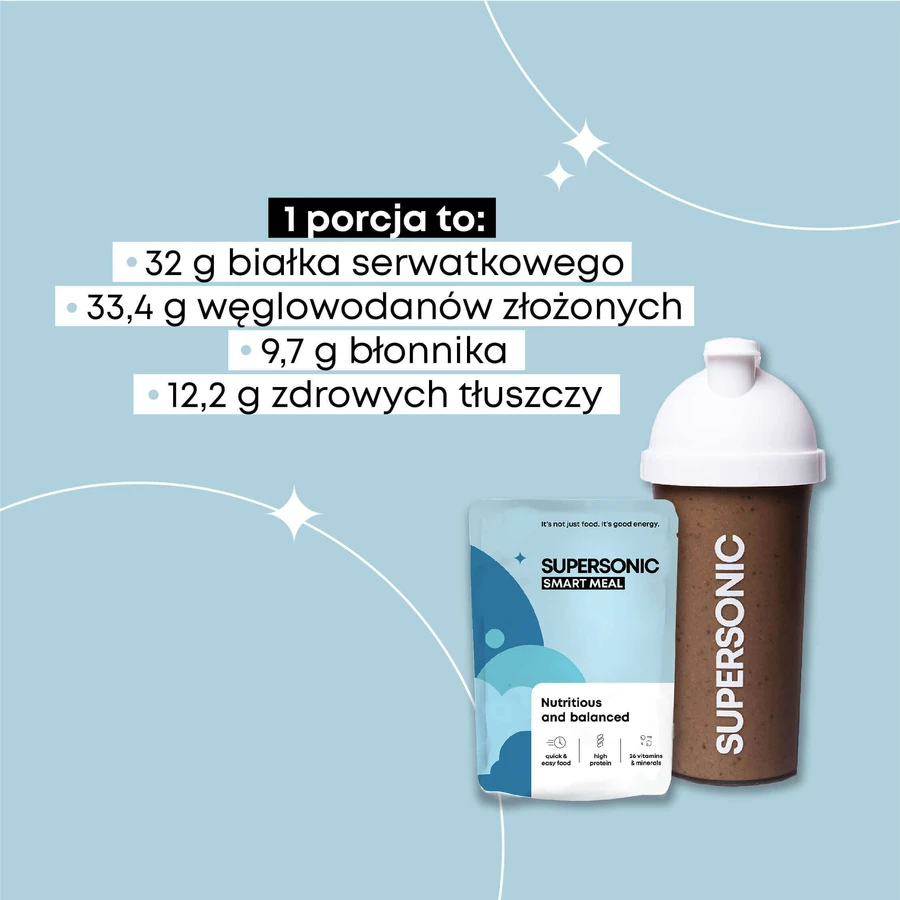 Суперзвуковий пеноварот Smart Meal, смак ванільного морозива з лісовою суницею, 100 г: ціни та характеристики