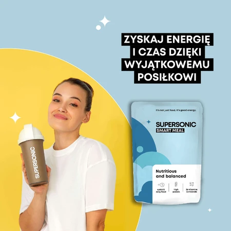 Суперзвуковий пеноварот Smart Meal, смак ванільного морозива з лісовою суницею, 100 г: ціни та характеристики