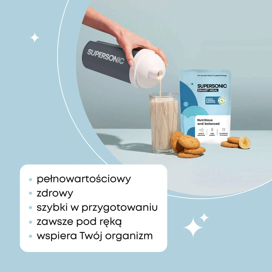Суперзвуковий пеноварот Smart Meal, смак ванільного морозива з лісовою суницею, 100 г: ціни та характеристики