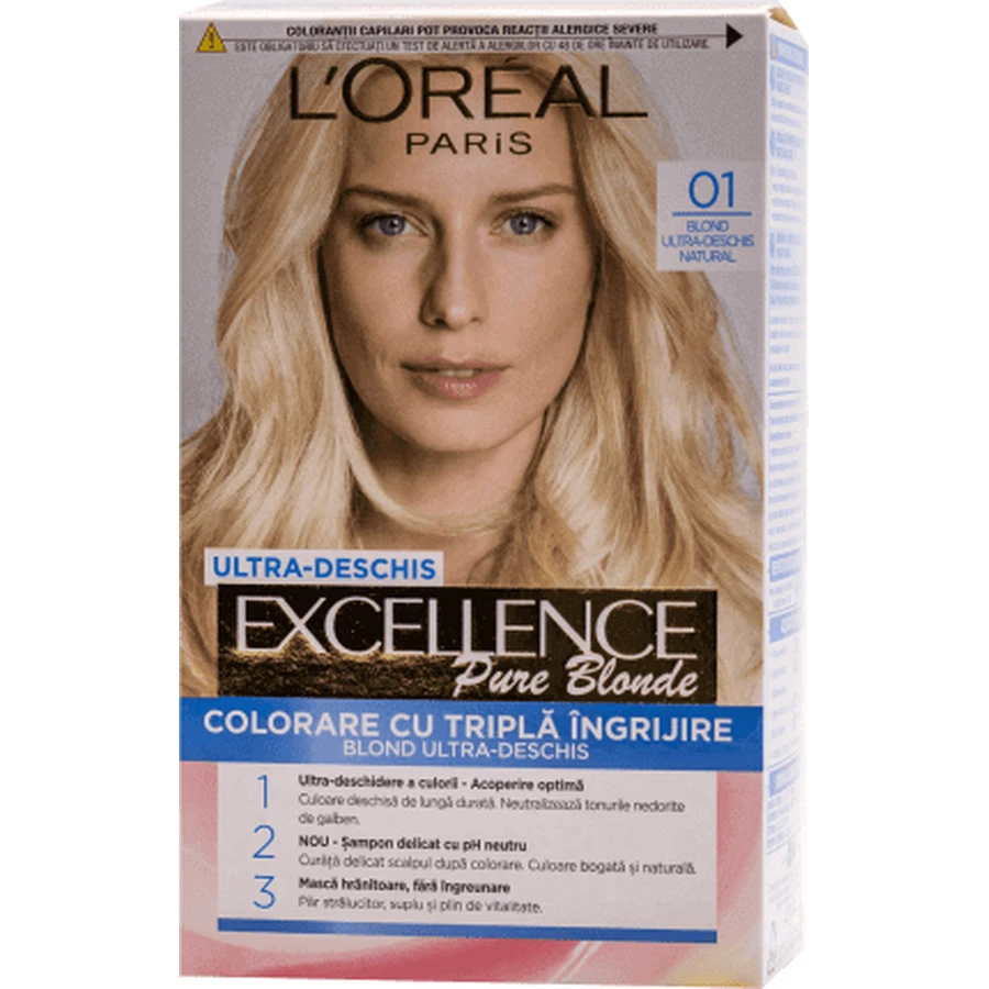 Loreal Paris EXCELLENCE CREME Перманентная краска для волос с аммиаком 01, 1 шт.: цены и характеристики