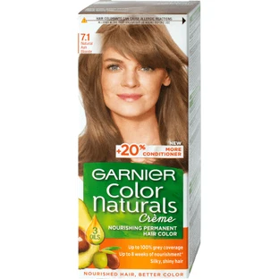 Фарба перманентна для волосся Colour Naturals 7.1 попелястий русявий, 1 шт.