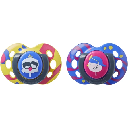 Tommee Tippee Соска-пустушка C2N Silicone Fun 6-18м 2 шт.: ціни та характеристики
