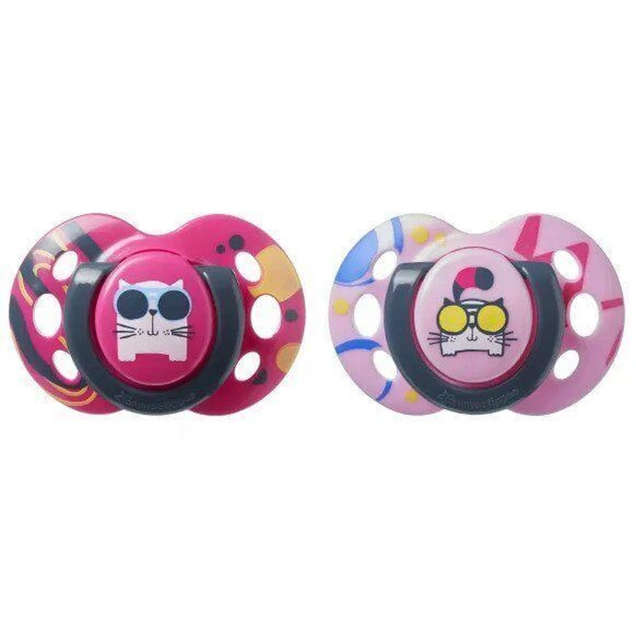 Tommee Tippee Соска-пустушка C2N Silicone Fun 6-18м 2 шт.: ціни та характеристики