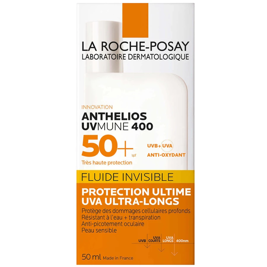 La Roche Posay, Невидимий флюїд під макіяж Anthelios SPF 50+, 50 мл: ціни та характеристики
