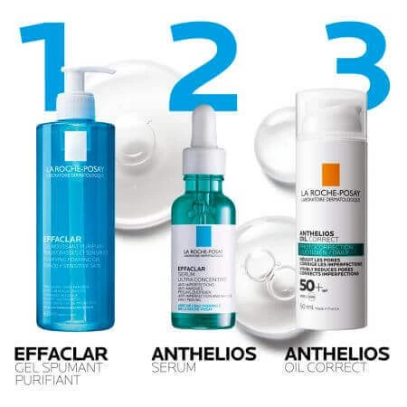 La Roche-Posay Anthelios Oil Correct гель-крем против морщин с SPF 50+ 50 мл 50 мл: цены и характеристики
