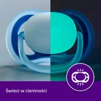 Avent Ultra Air Night, пупс, силіконовий, симетричний, темно-квітковий, дівчинка, SCF376/19, 0-6 місяців, 2 пупси: ціни та характеристики