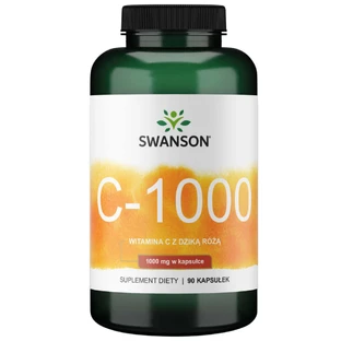 Swanson C, витамин C 1000 мг из дикого шиповника, 90 капсул
